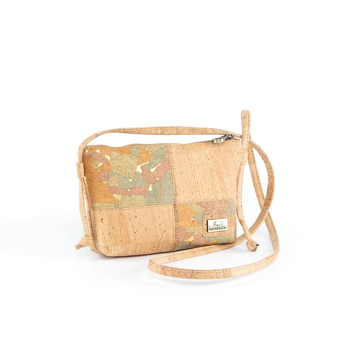 Small Rectangular Lined Cork Bag