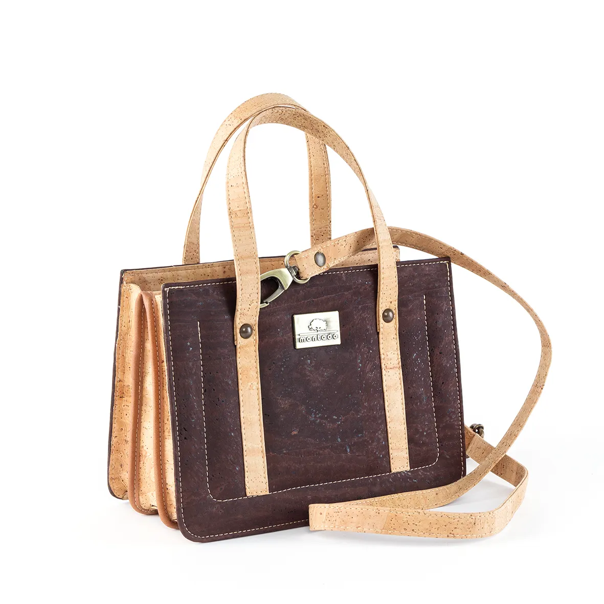 Cork Structured Bag: Handbag and Shoulder Bag