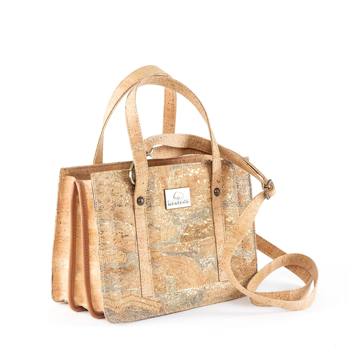 Cork Structured Bag: Handbag and Shoulder Bag