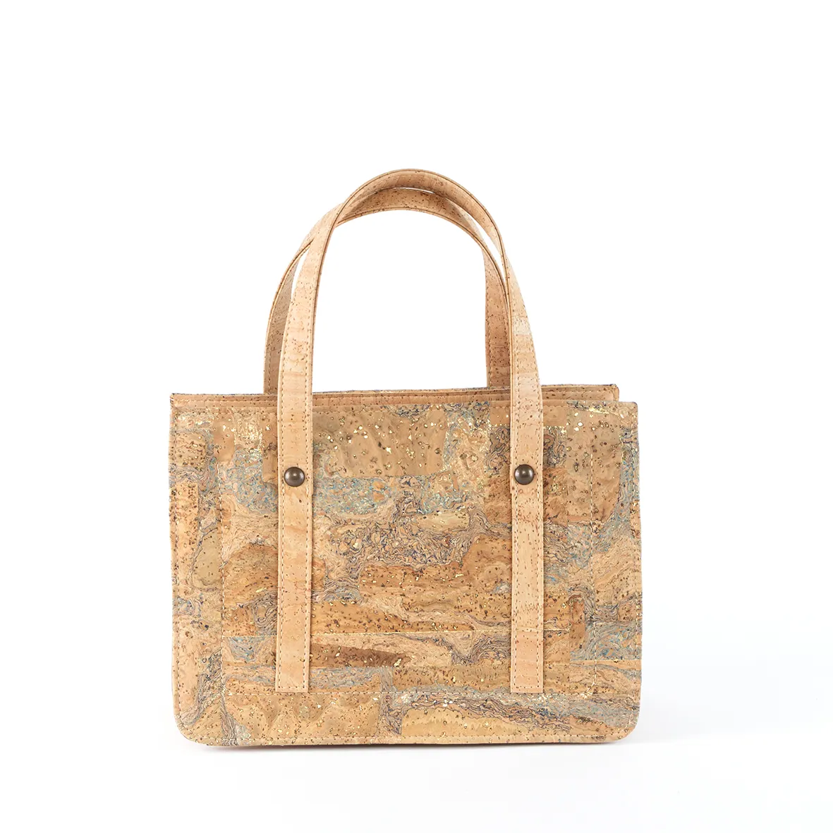 Cork Structured Bag: Handbag and Shoulder Bag
