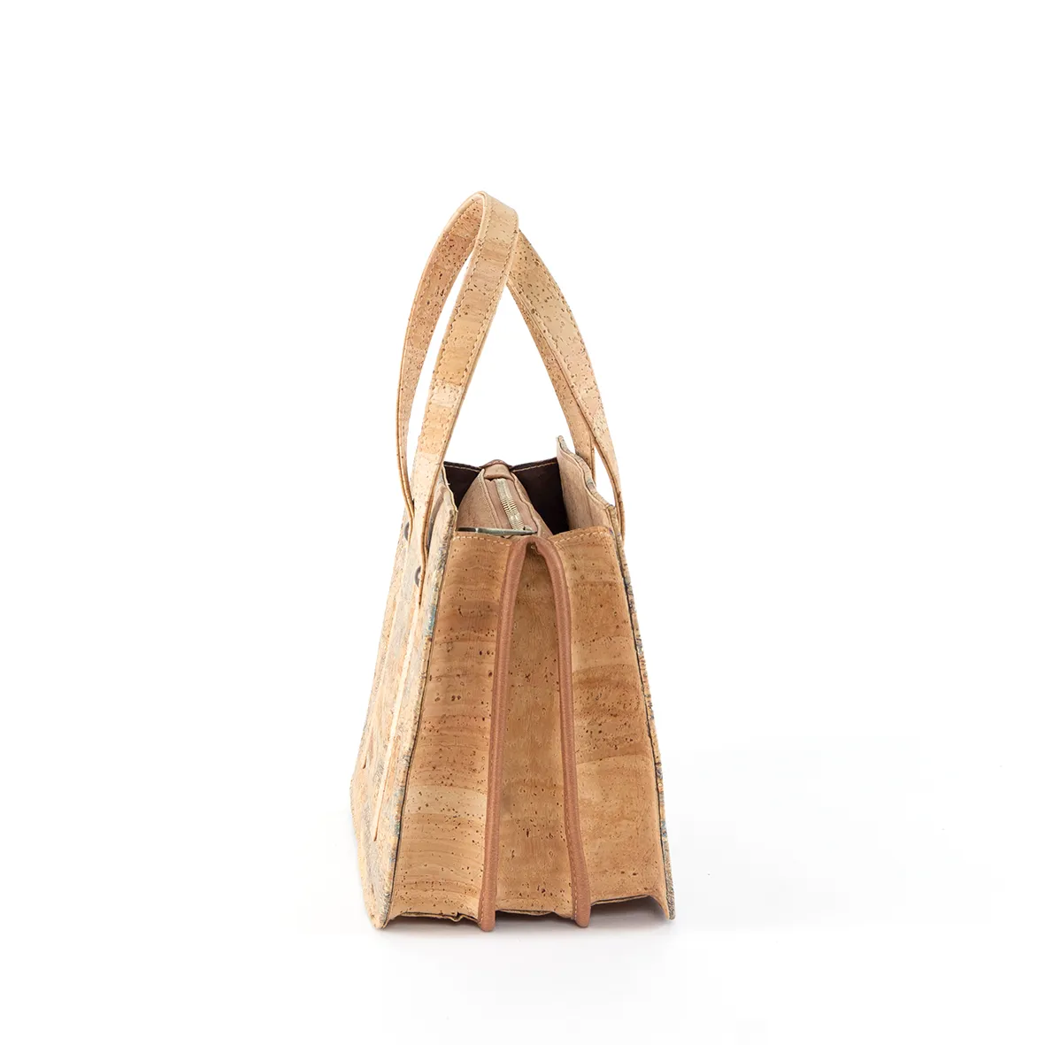 Cork Structured Bag: Handbag and Shoulder Bag