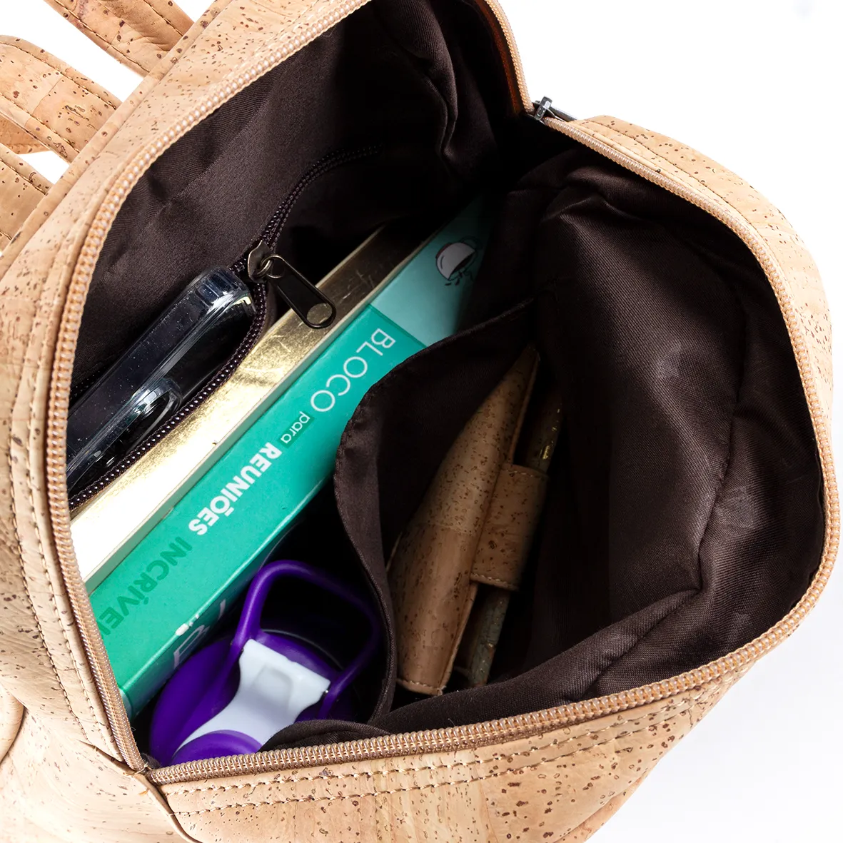 Cork Backpack with Functional Organisation
