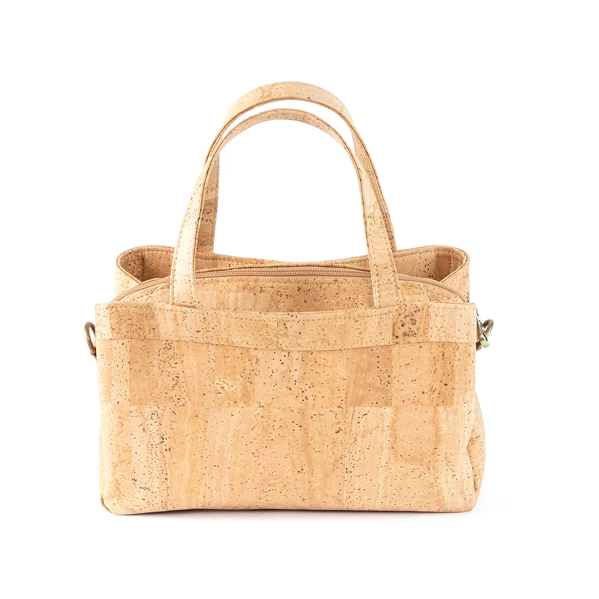 Cork Pouch with Three Independent Compartments