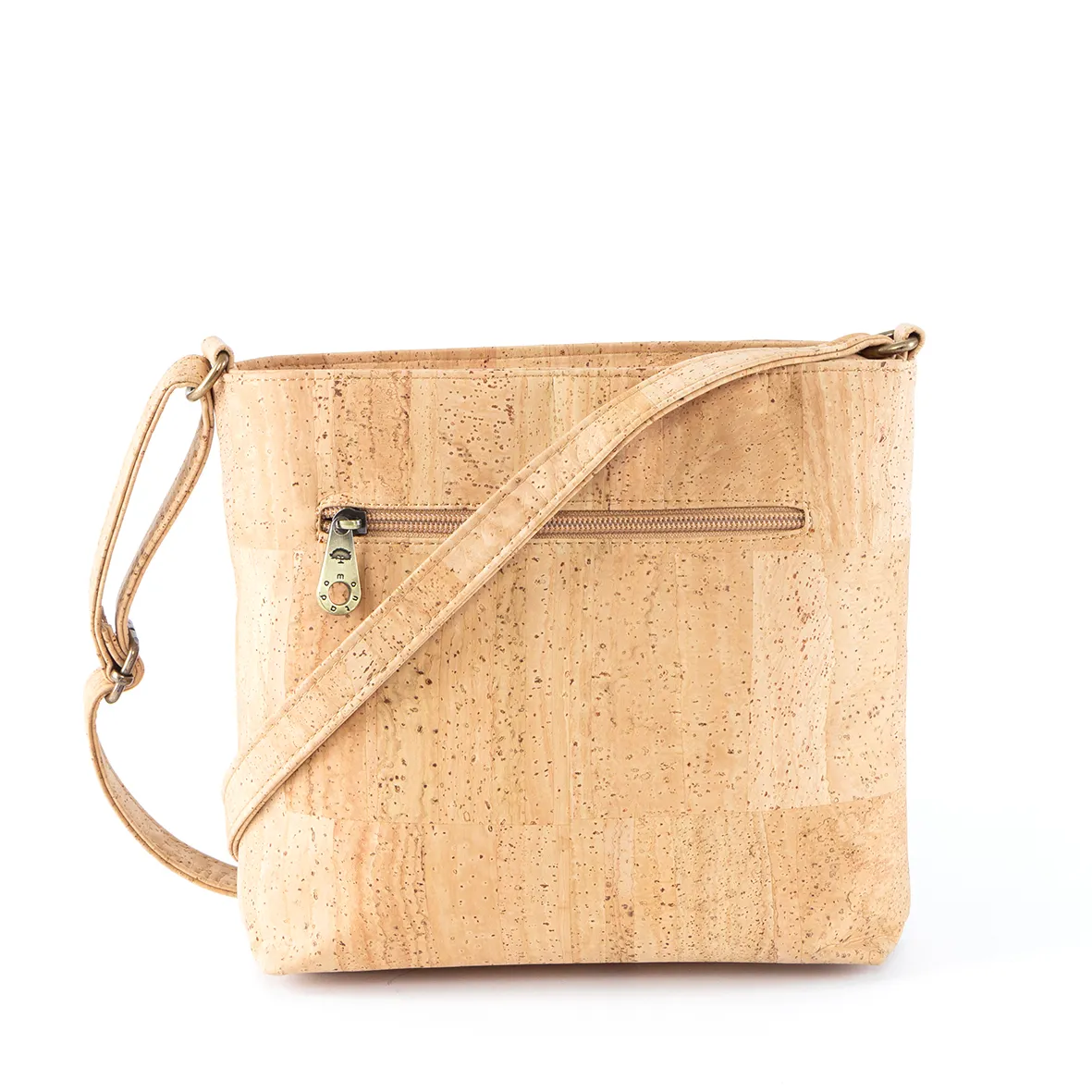 Mala de Tiracolo em Cortiça com 2 Bolsos Frontais, Leve e Prática