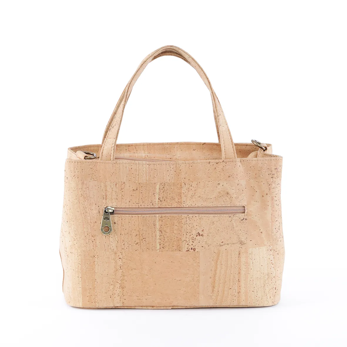 Cork Multifunctional Bag with Gold Leaf Pattern
