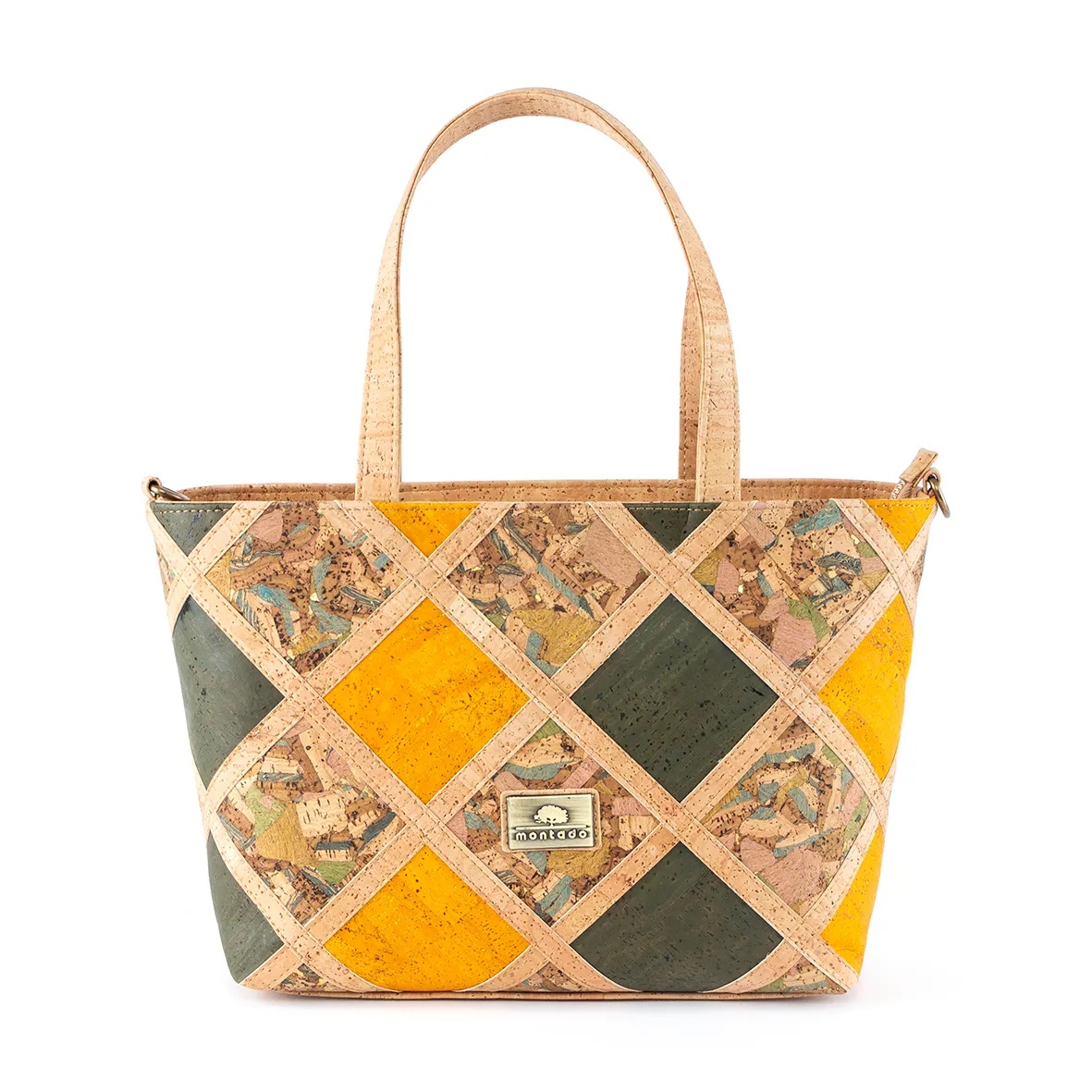 Mala em Cortiça com Três Divisões Interiores