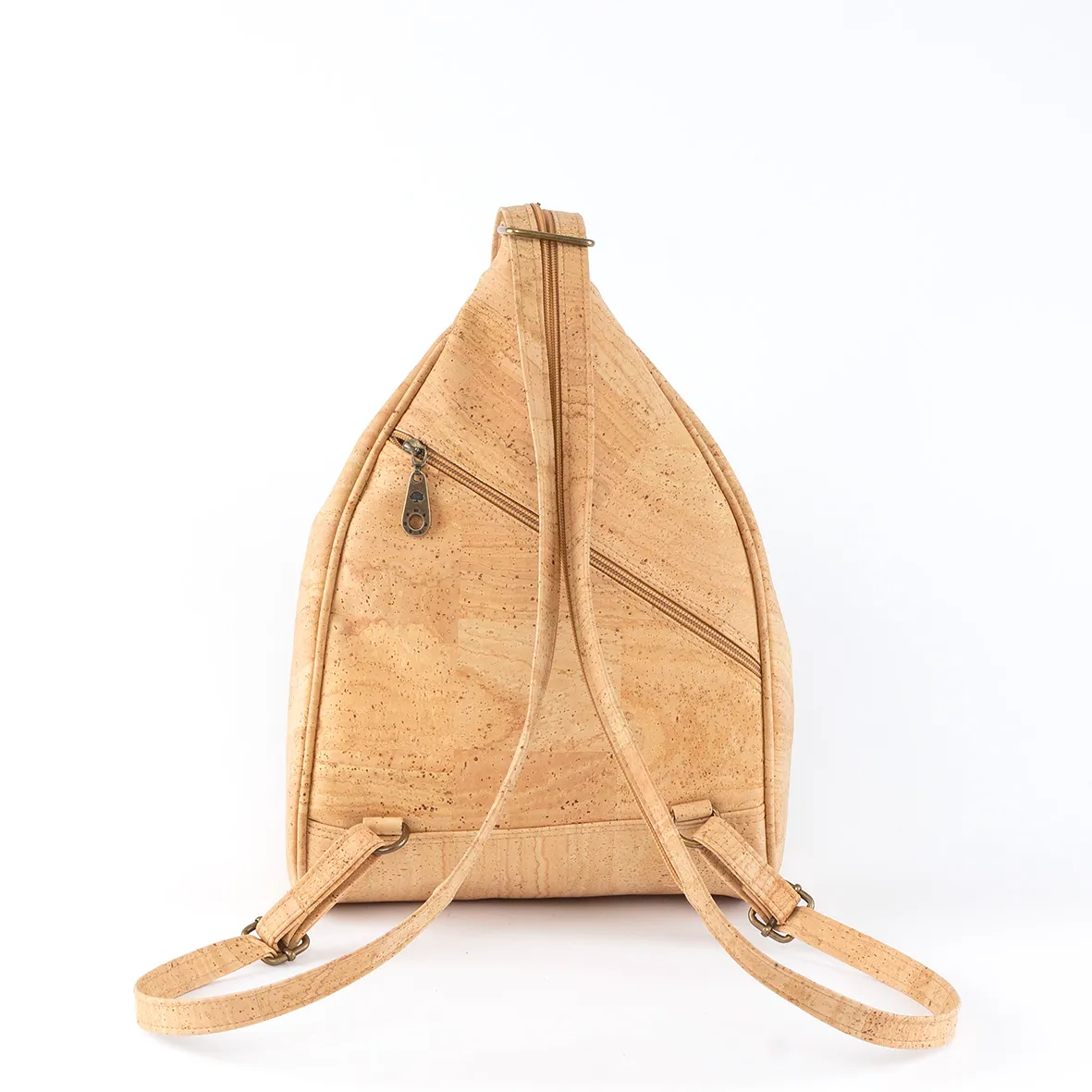 Cork Backpack with Triangular Shape