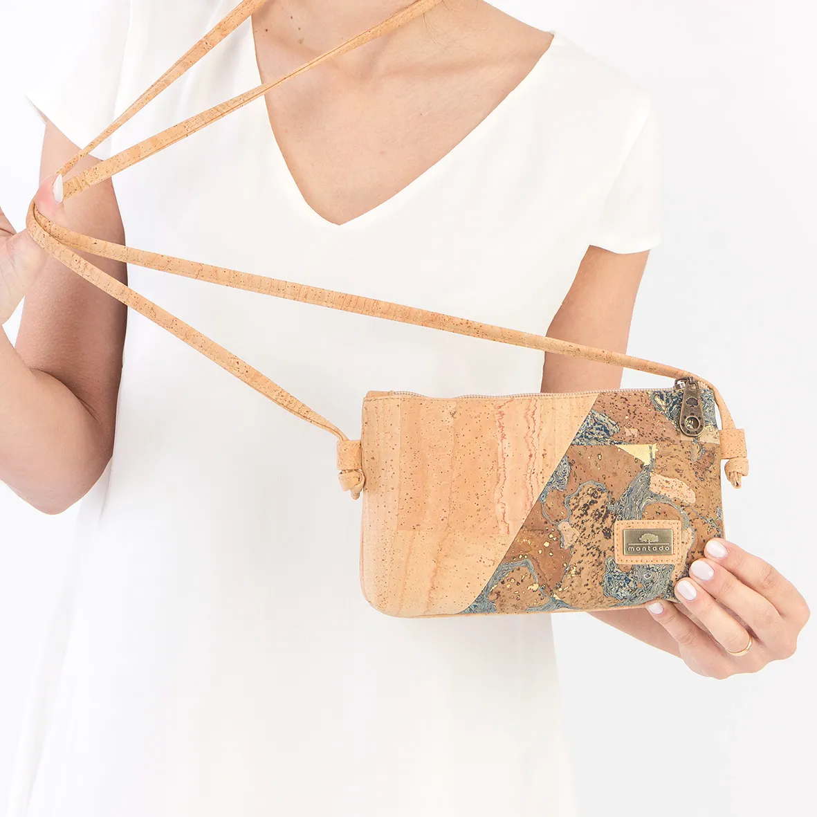 Mala de Tiracolo Pequena em Cortiça para o Essencial