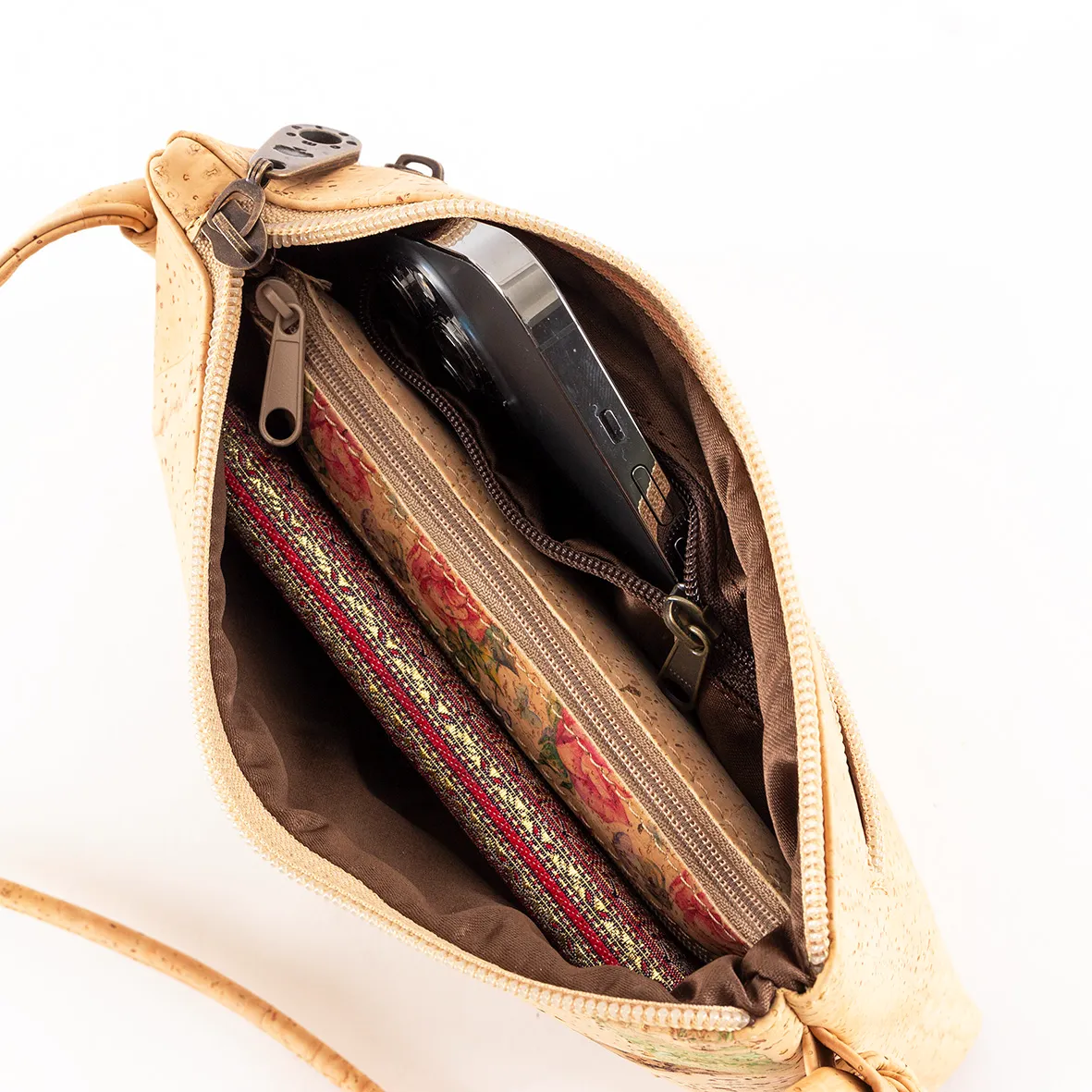 Mala de Tiracolo Pequena em Cortiça para o Essencial