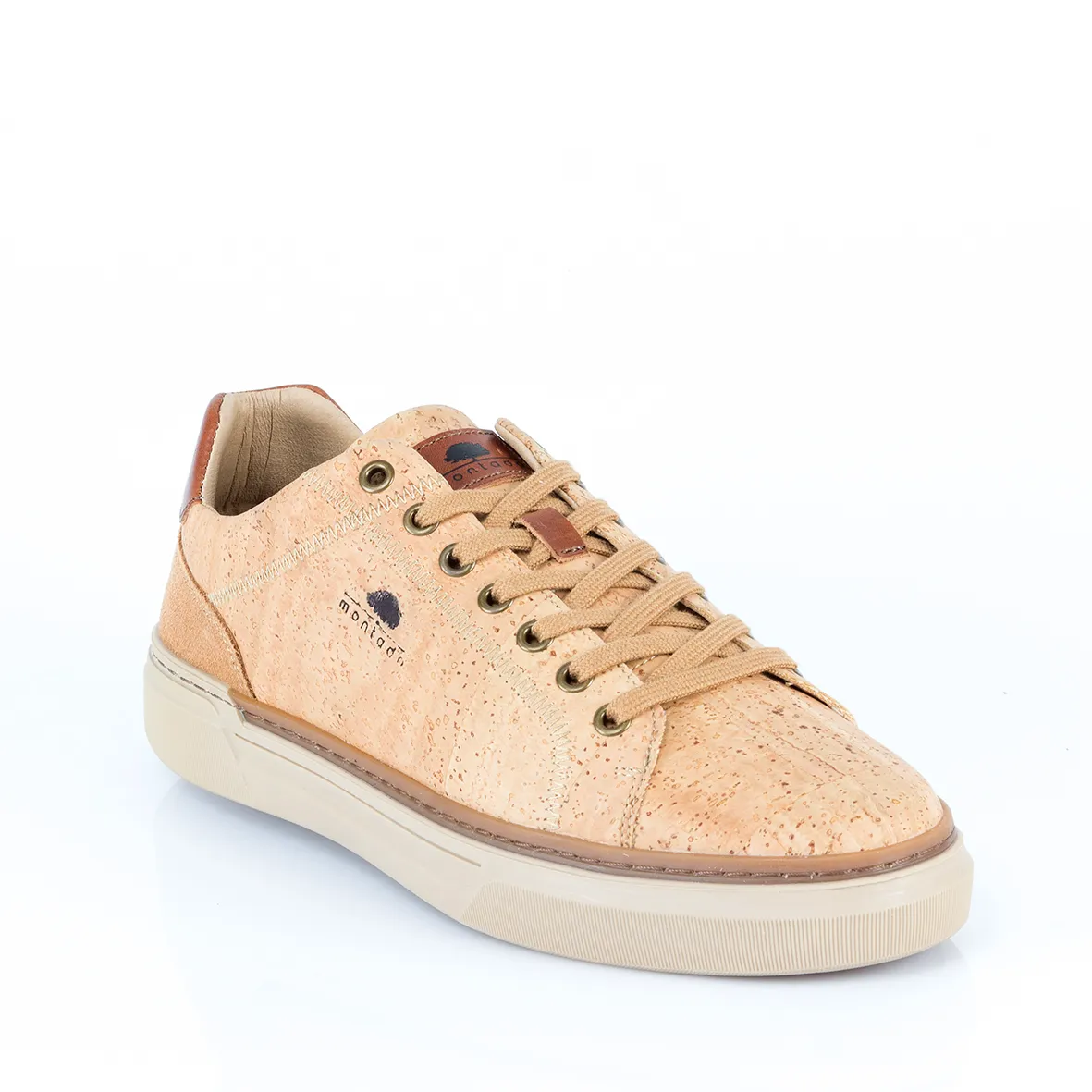Men's Cork Trainers with Leather Details