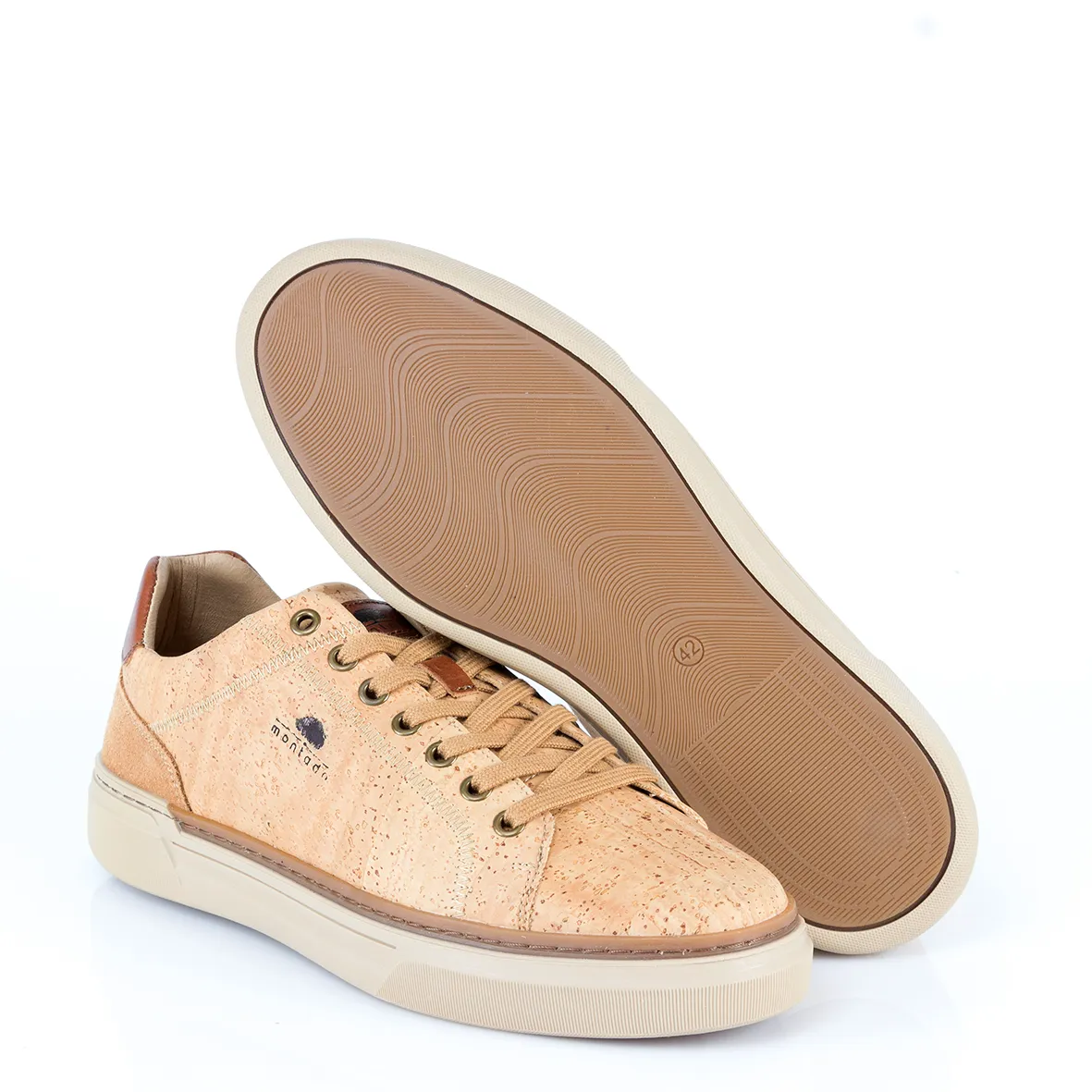 Men's Cork Trainers with Leather Details