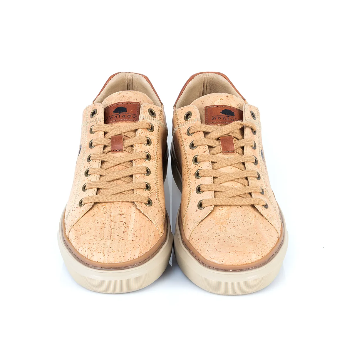 Men's Cork Trainers with Leather Details