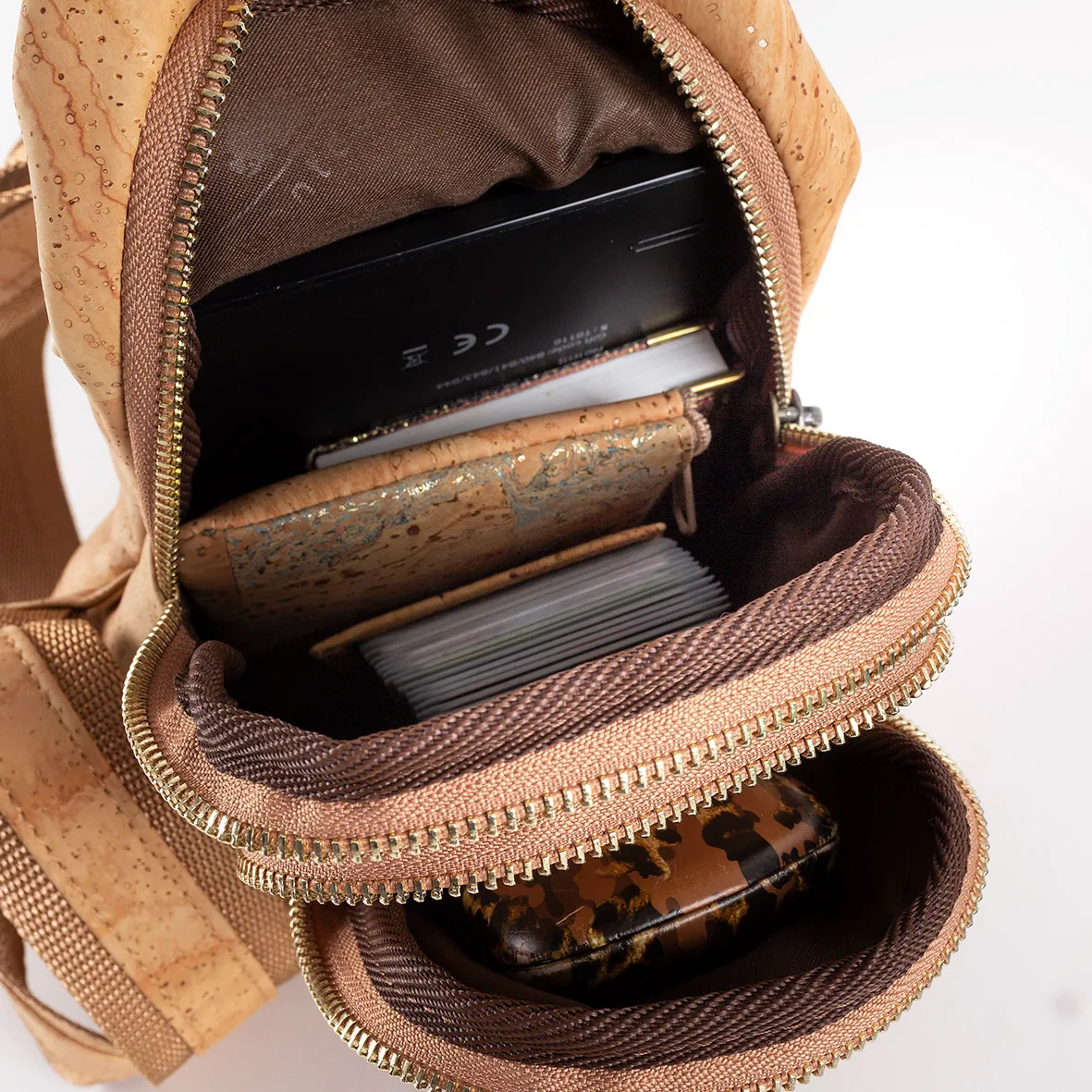 Cork Multipurpose Bag/Backpack with Security Pockets