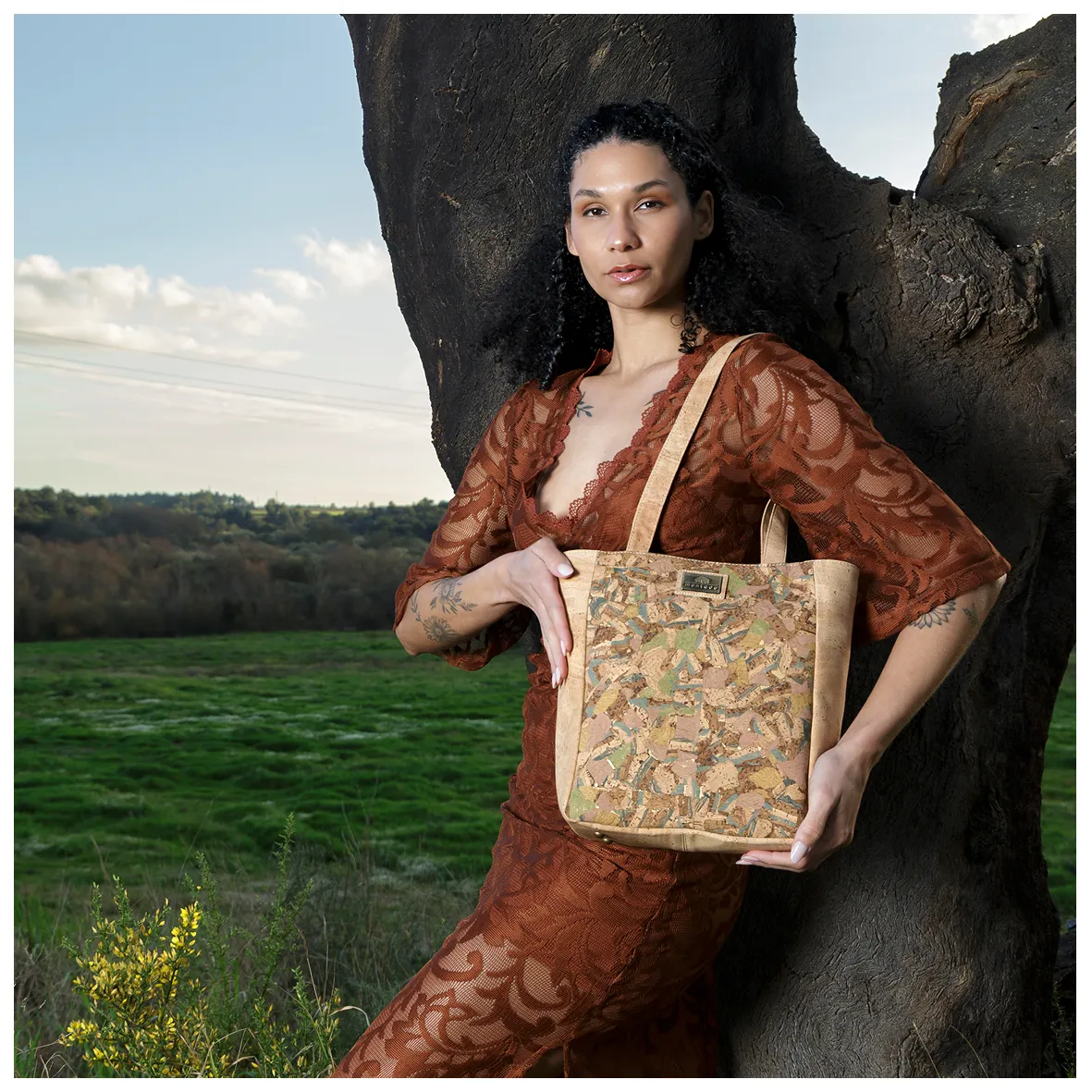 Small Cork Shopping Bag