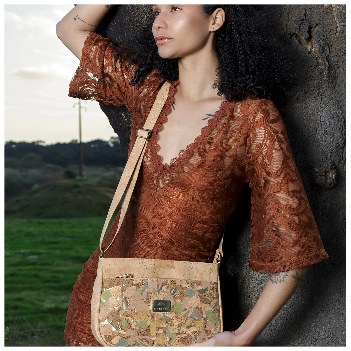 Mala de Tiracolo em Cortiça com Design Elegante