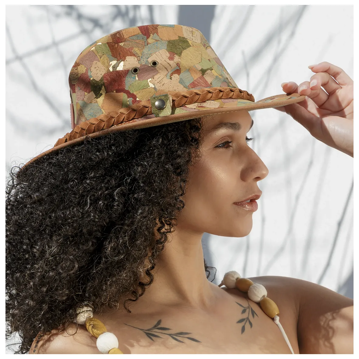 Australian-style cork headgear