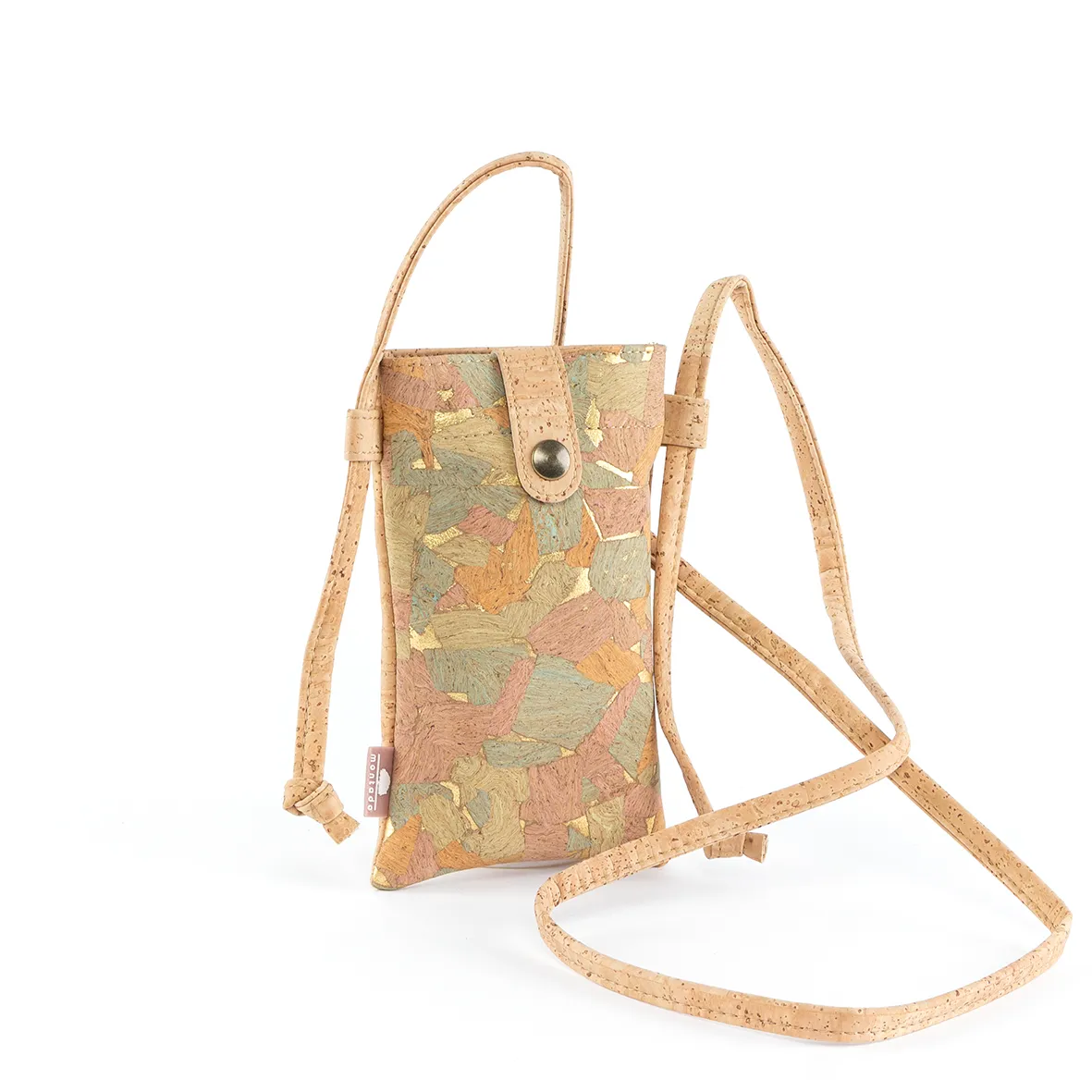 Bolsa em Cortiça Eco-friendly para Telemóvel - Natural Aguarela