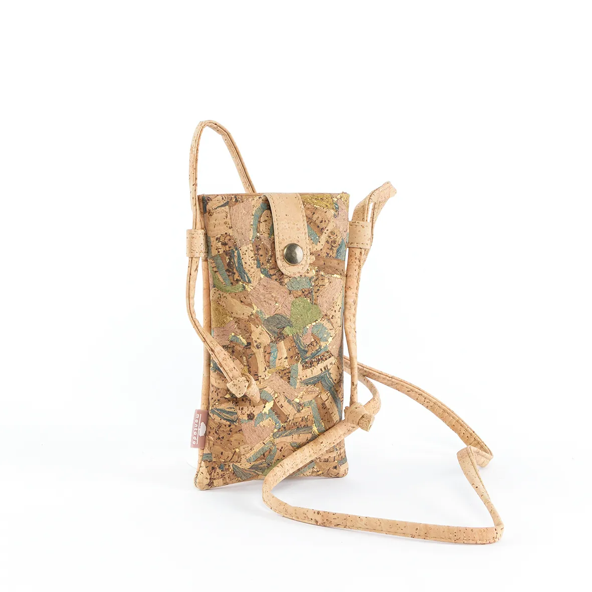 Eco-friendly Cork Phone Pouch - Natural Atlas