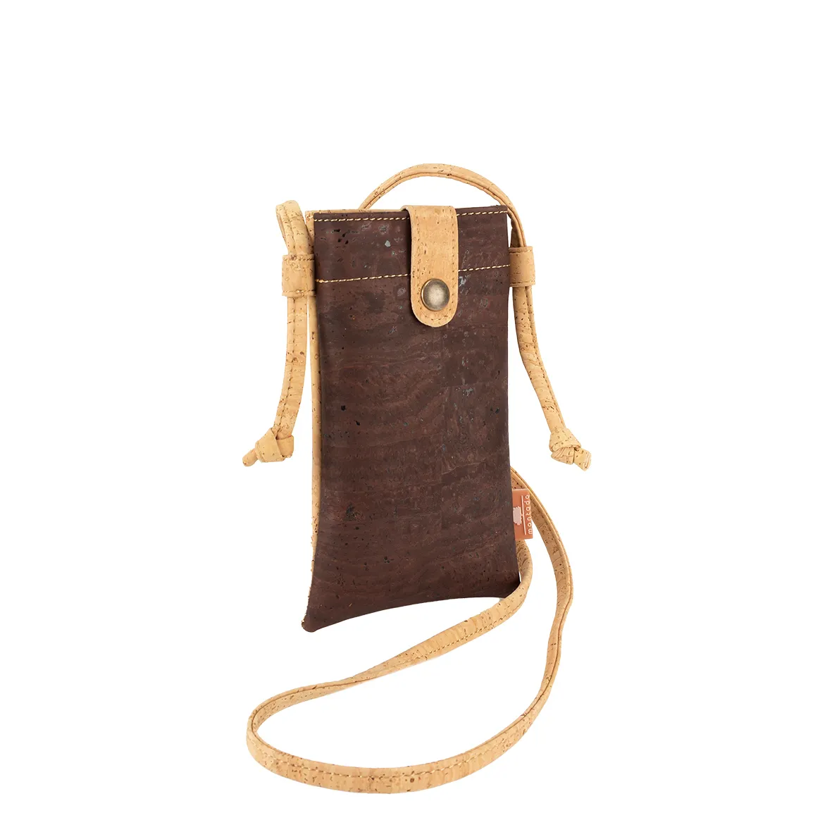 Bolsa em Cortiça Eco-friendly para Telemóvel - Natural Castanho