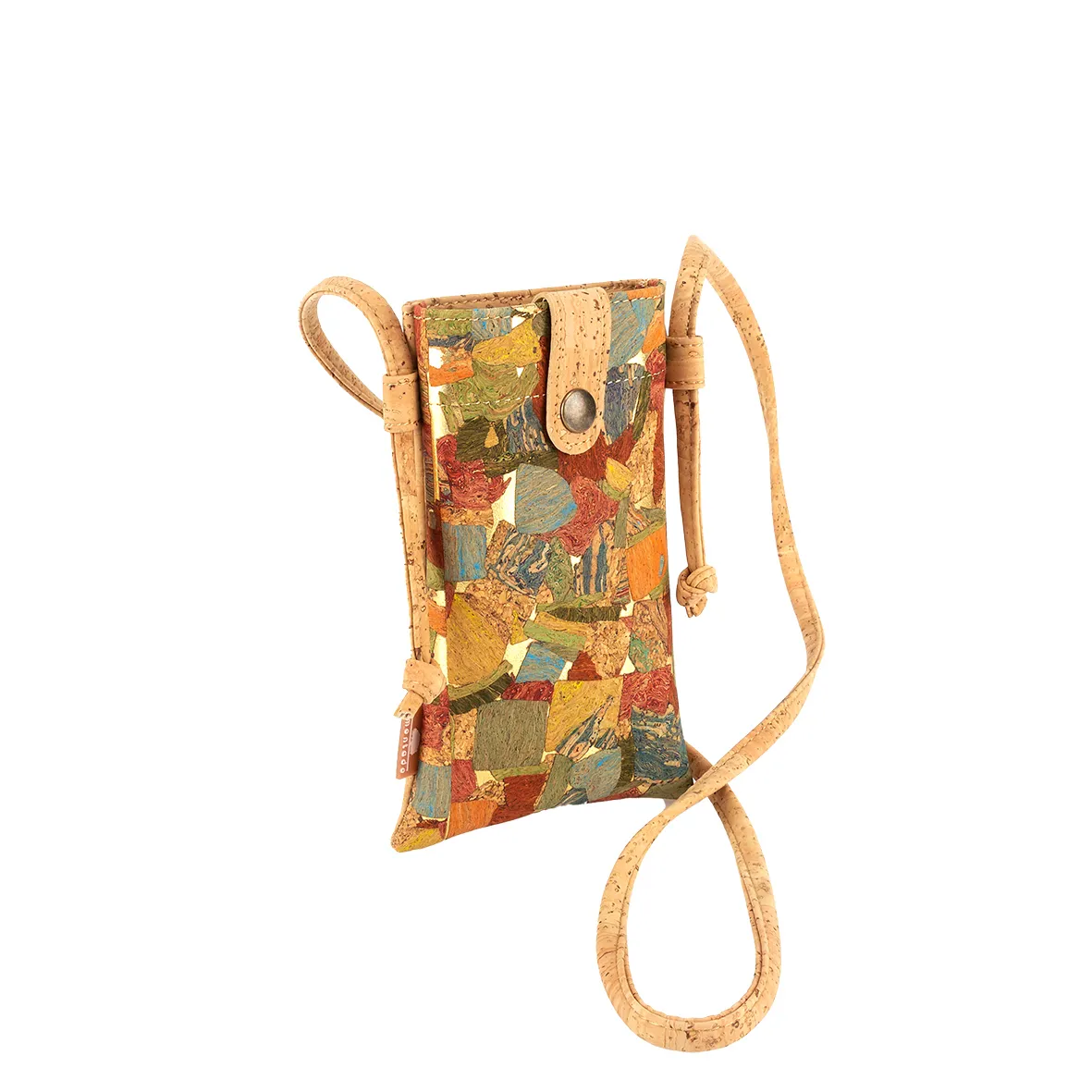 Bolsa em Cortiça Eco-friendly para Telemóvel - Natural Mármore