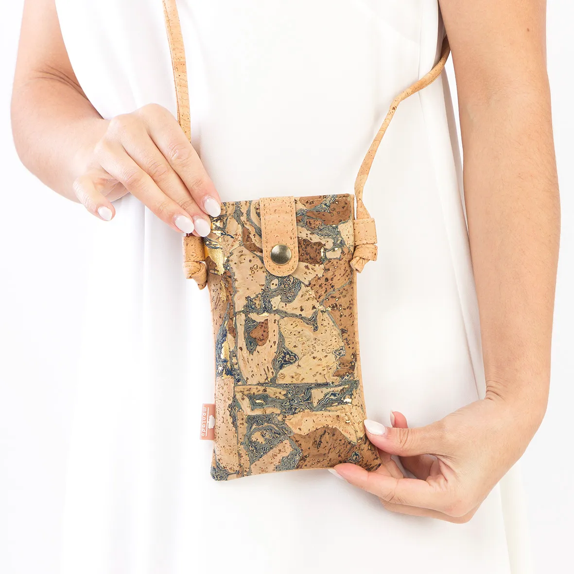 Bolsa em Cortiça Eco-friendly para Telemóvel - Natural Raíz