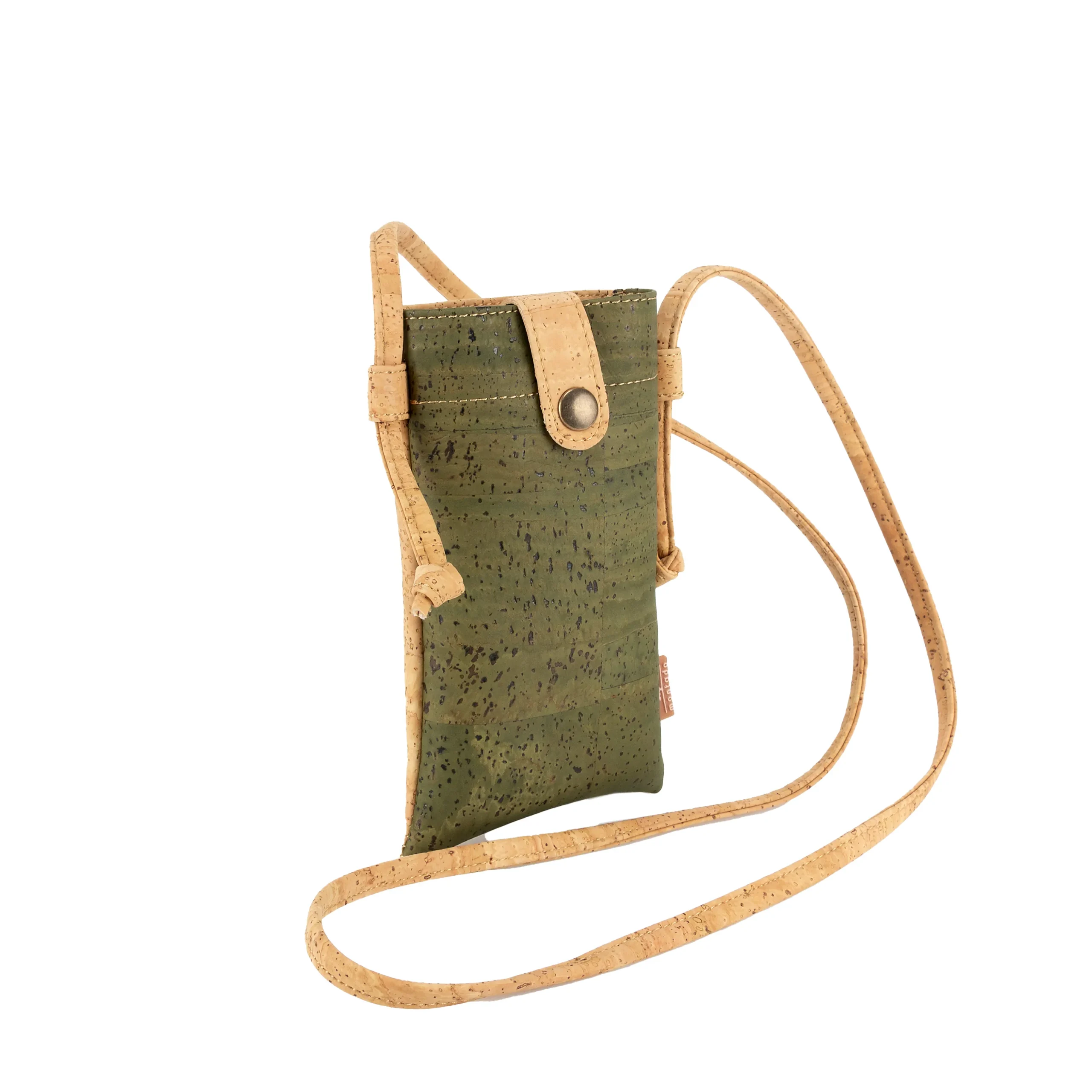 Bolsa em Cortiça Eco-friendly para Telemóvel - Natural Verde
