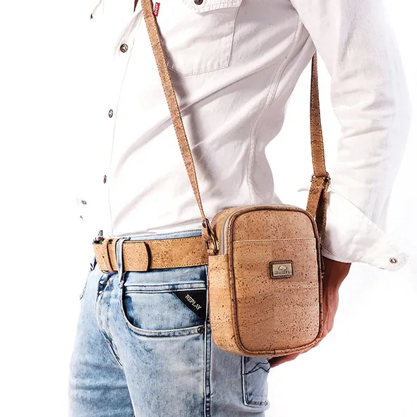 Eco-Friendly Small Compact Cork Shoulder Bag