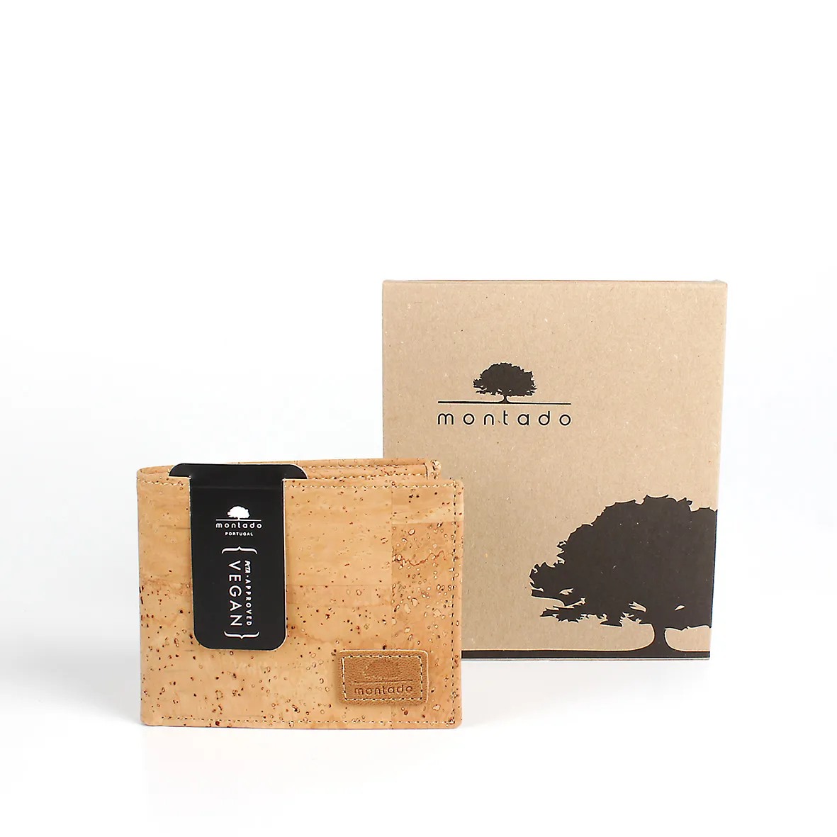 Porta-Moedas Clássico em Cortiça Eco-Friendly com Proteção Antirroubo RFID