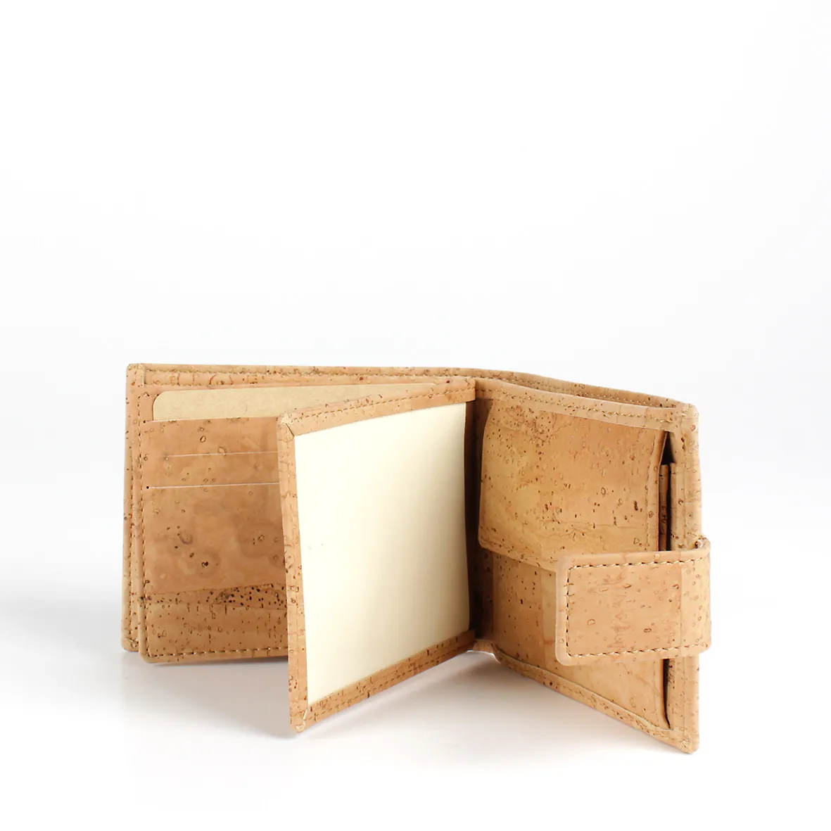 Porta-Moedas com Presilha em Cortiça Sustentável com Proteção Antirroubo RFID