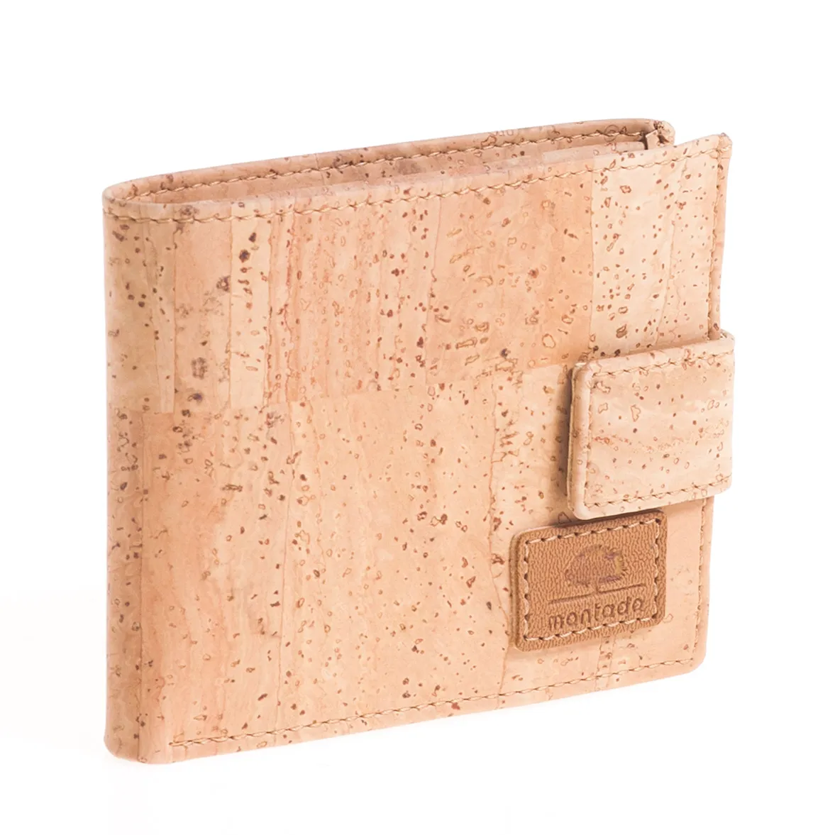 Porta-Moedas com Presilha em Cortiça Sustentável com Proteção Antirroubo RFID