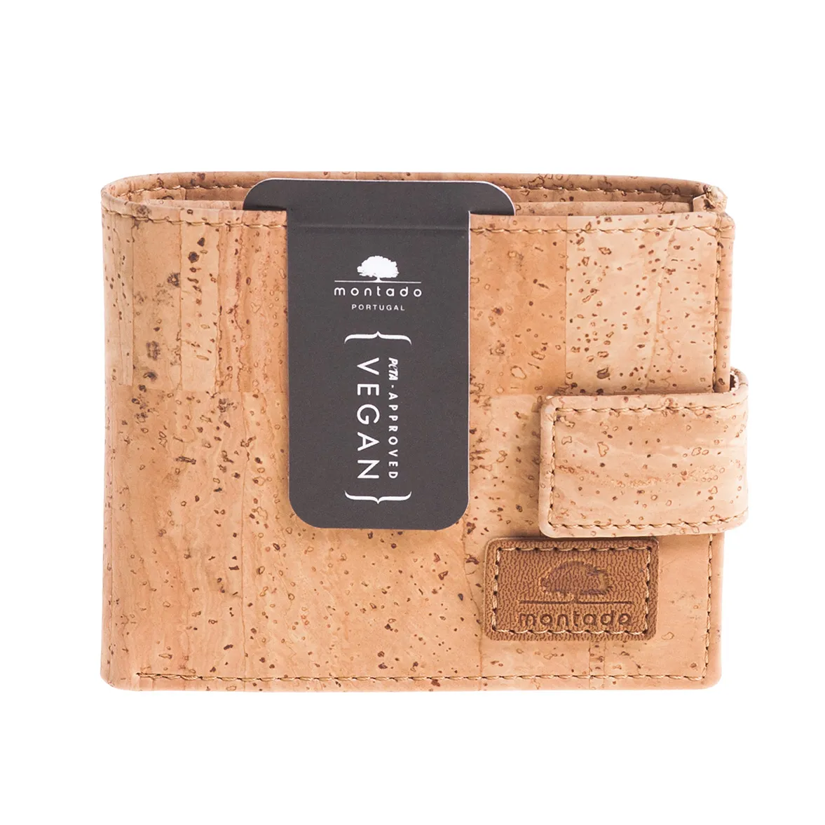 Porta-Moedas com Presilha em Cortiça Sustentável com Proteção Antirroubo RFID