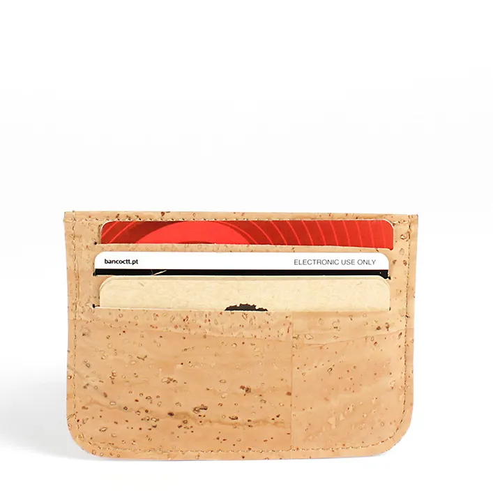 Double-sided Cork Card Holder, Slim and Functional