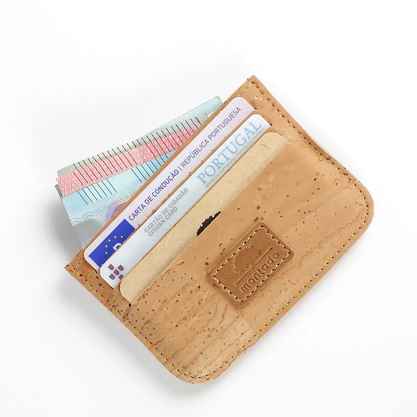 Double-sided Cork Card Holder, Slim and Functional