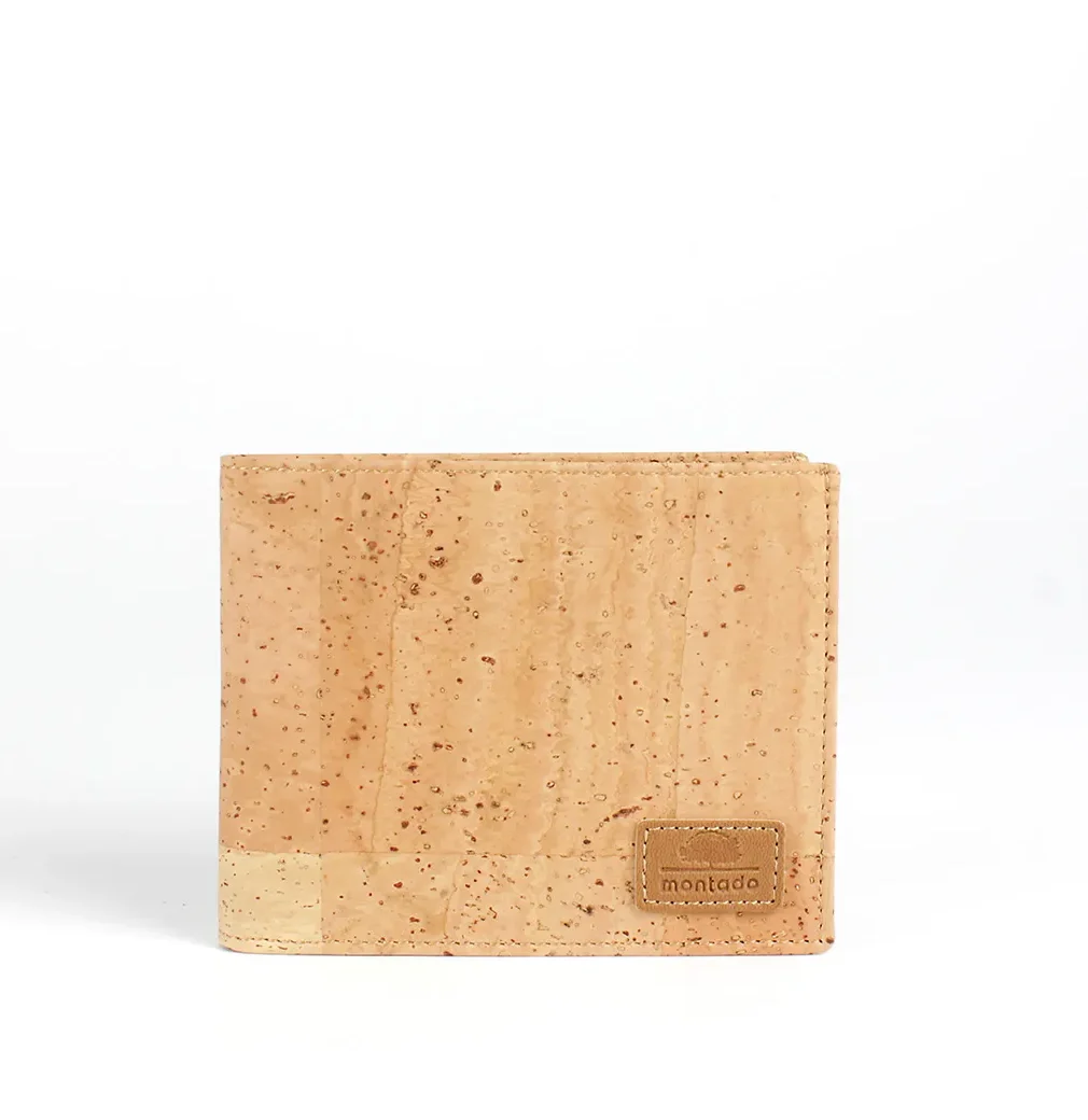 Elegant, Natural, and Timeless Cork Coin Purse with RFID Anti-Theft Protection - Natural