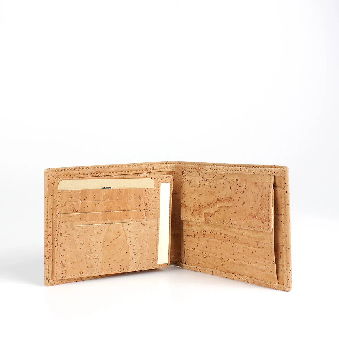 Elegant, Natural, and Timeless Cork Coin Purse with RFID Anti-Theft Protection - Natural