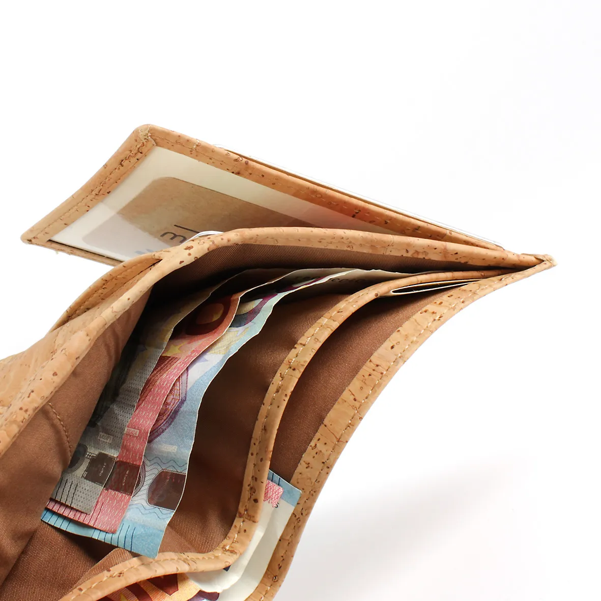 Elegant, Natural, and Timeless Cork Coin Purse with RFID Anti-Theft Protection - Natural