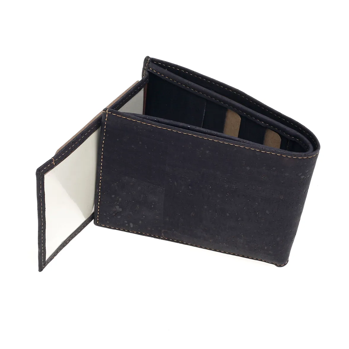 Porta-Moedas Elegante, Natural e Intemporal em Cortiça com Proteção Antirroubo RFID - Azul