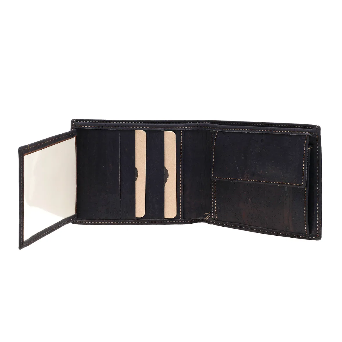 Porta-Moedas Elegante, Natural e Intemporal em Cortiça com Proteção Antirroubo RFID - Azul