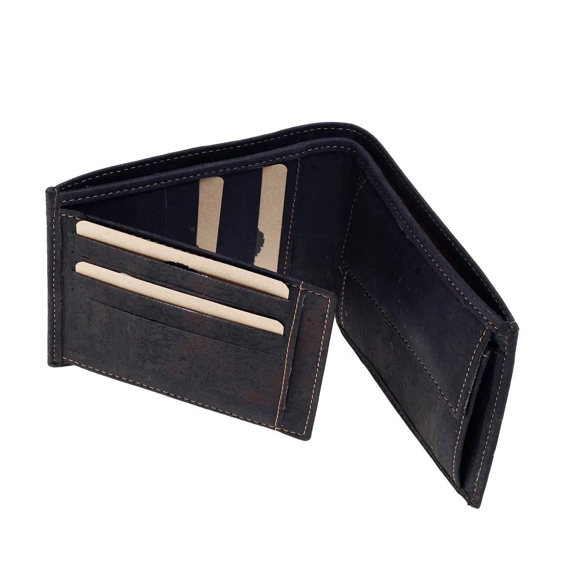 Porta-Moedas Elegante, Natural e Intemporal em Cortiça com Proteção Antirroubo RFID - Azul