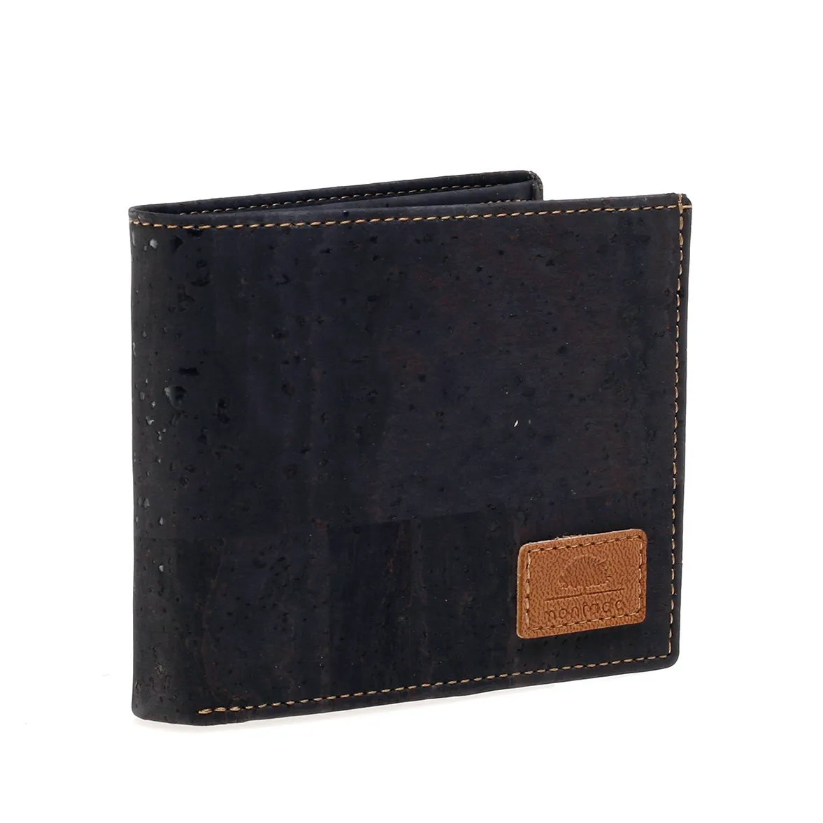 Porta-Moedas em Cortiça, Funcional e Sustentável com Proteção Antirroubo RFID - Preto