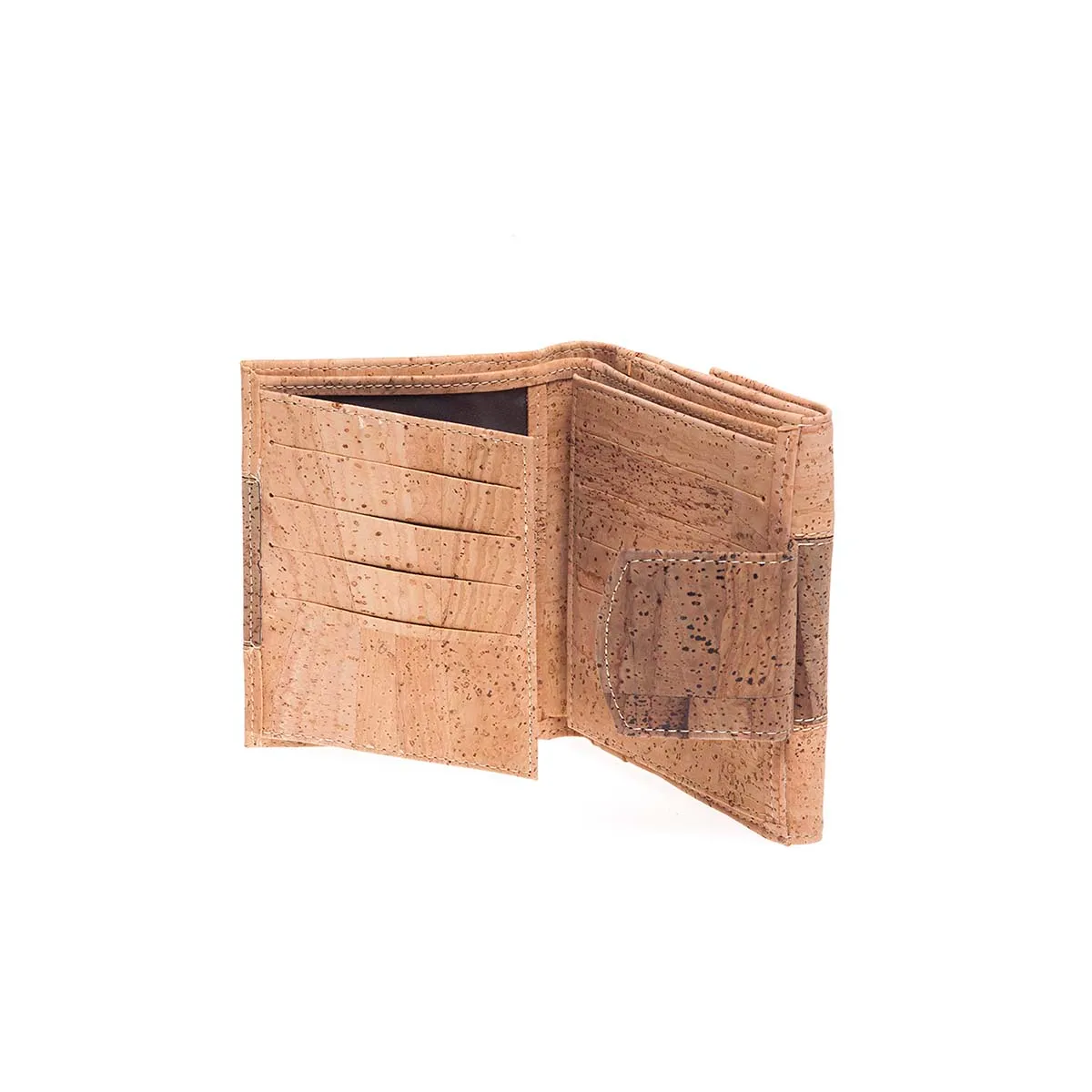 Small Women's Coin Purse in Cork, Structured, Lightweight and Sustainable with RFID Anti-Theft Technology