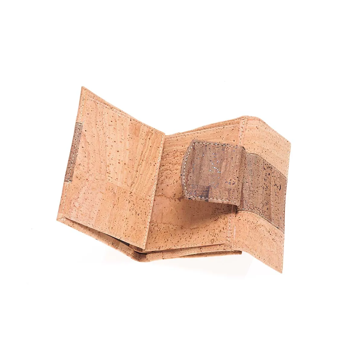 Small Women's Coin Purse in Cork, Structured, Lightweight and Sustainable with RFID Anti-Theft Technology