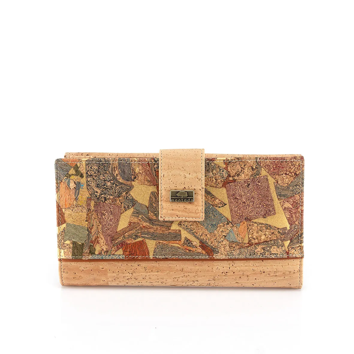 Porta-Moedas em Cortiça, Tamanho Grande e Estruturado, com Proteção Anti-roubo RFID