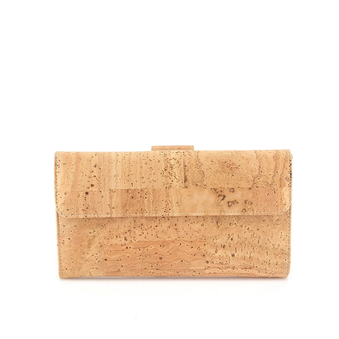 Porta-Moedas em Cortiça, Tamanho Grande e Estruturado, com Proteção Anti-roubo RFID