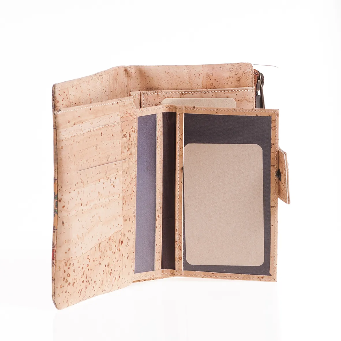 Cork Coin Purse, Flexible Structure, Small Size, with RFID Anti-Theft Protection