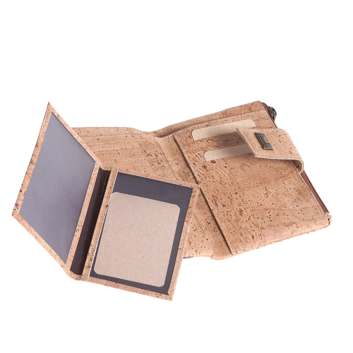 Cork Coin Purse, Flexible Structure, Small Size, with RFID Anti-Theft Protection