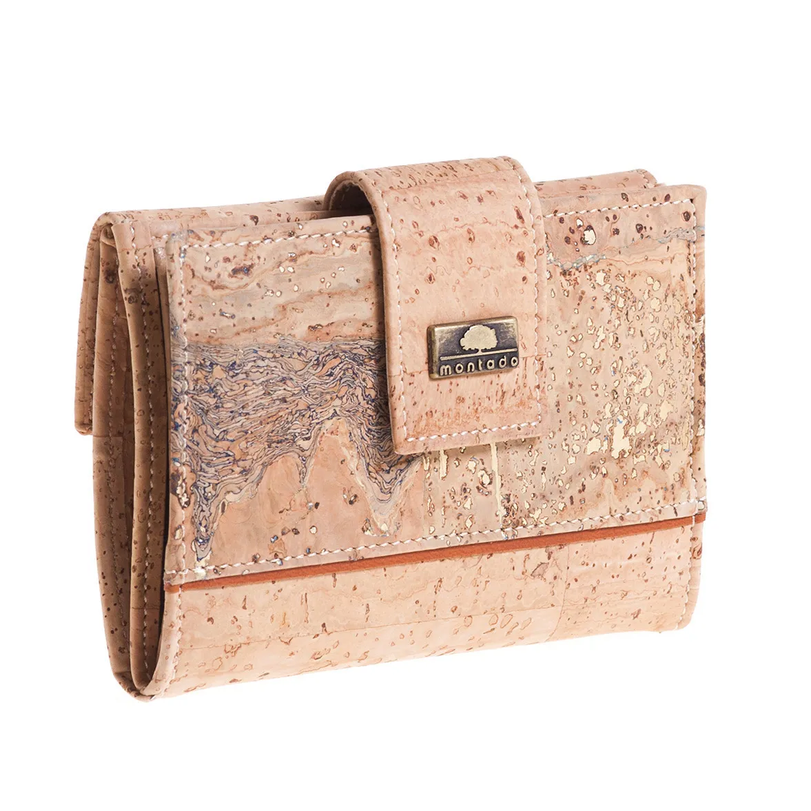 Small, Structured Cork Coin Purse with RFID Anti-Theft Protection