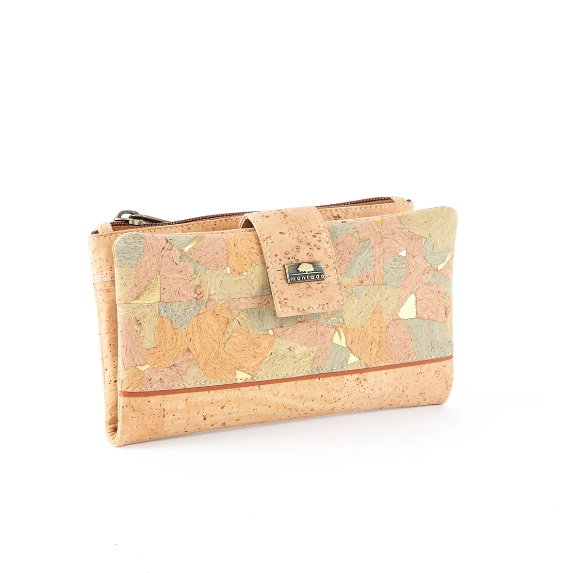 Large Flexible Cork Coin Purse with RFID Anti-Theft Protection