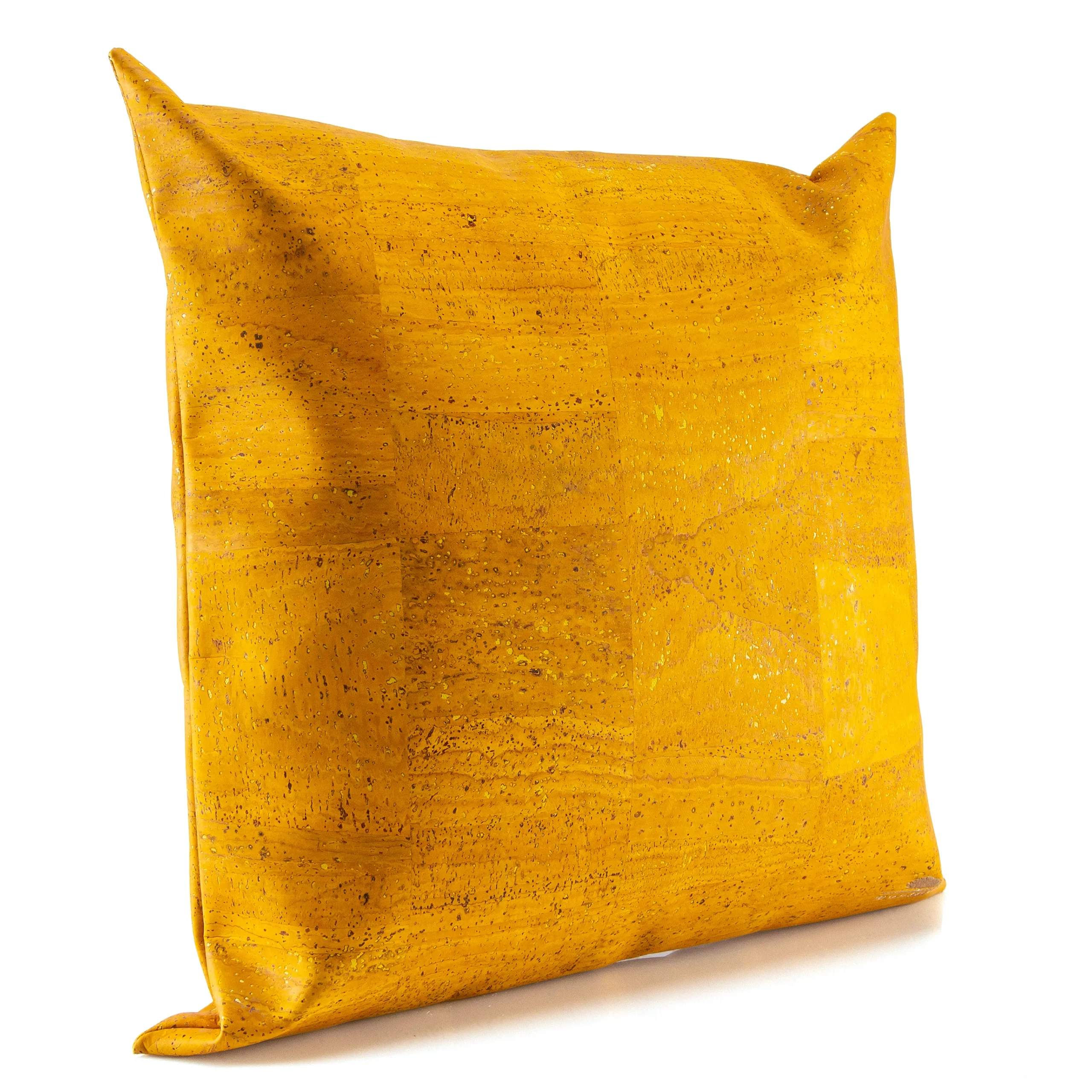 Almofada Quadrada Decorativa e Ecológica em Cortiça - Amarelo