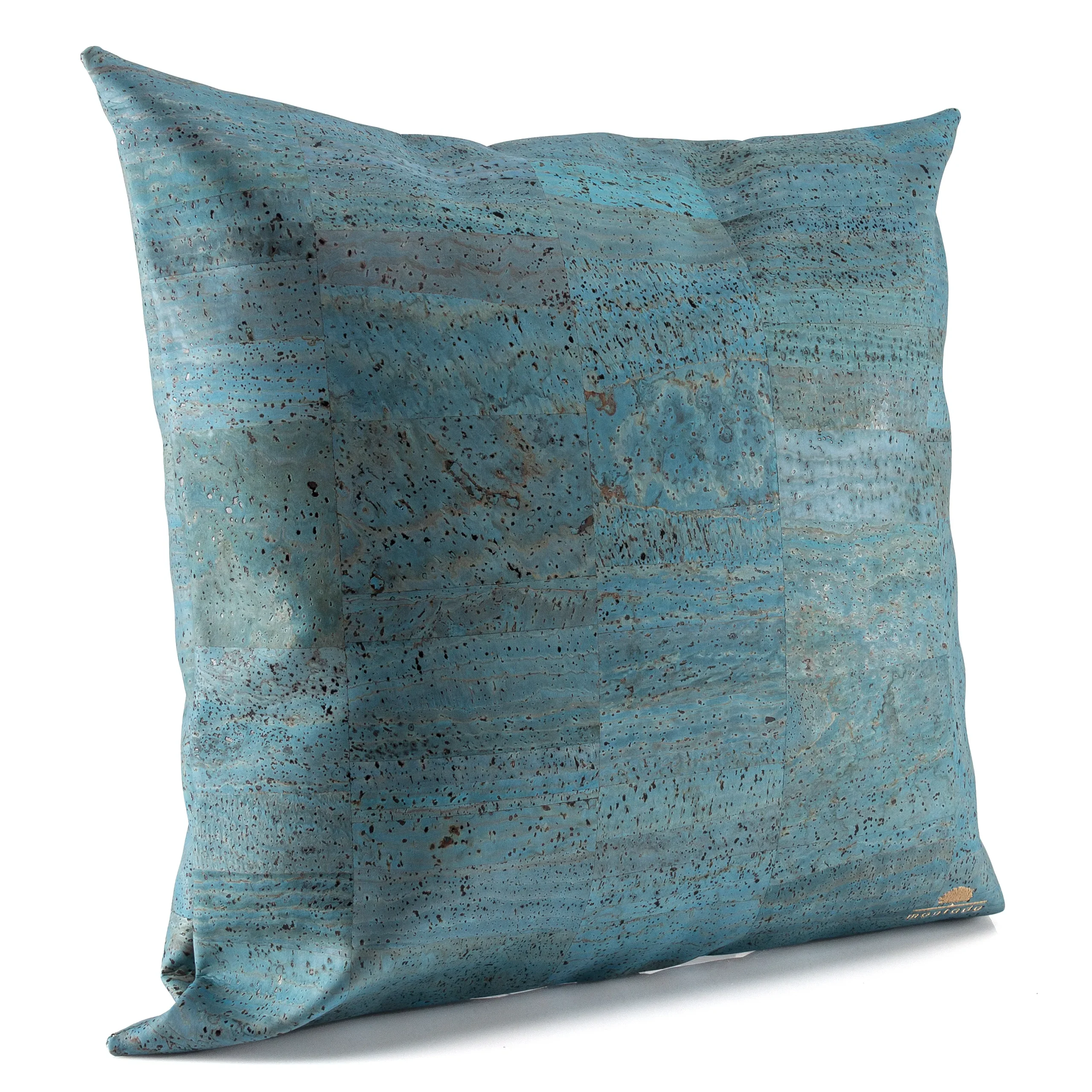 Almofada Quadrada Decorativa e Ecológica em Cortiça - Azul Claro